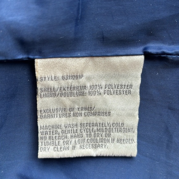 LIZ CLAIBORNE  vintage Red Coat Jacket Detachable Hood & Lining Zip Up Womens M - Picture 10 of 10